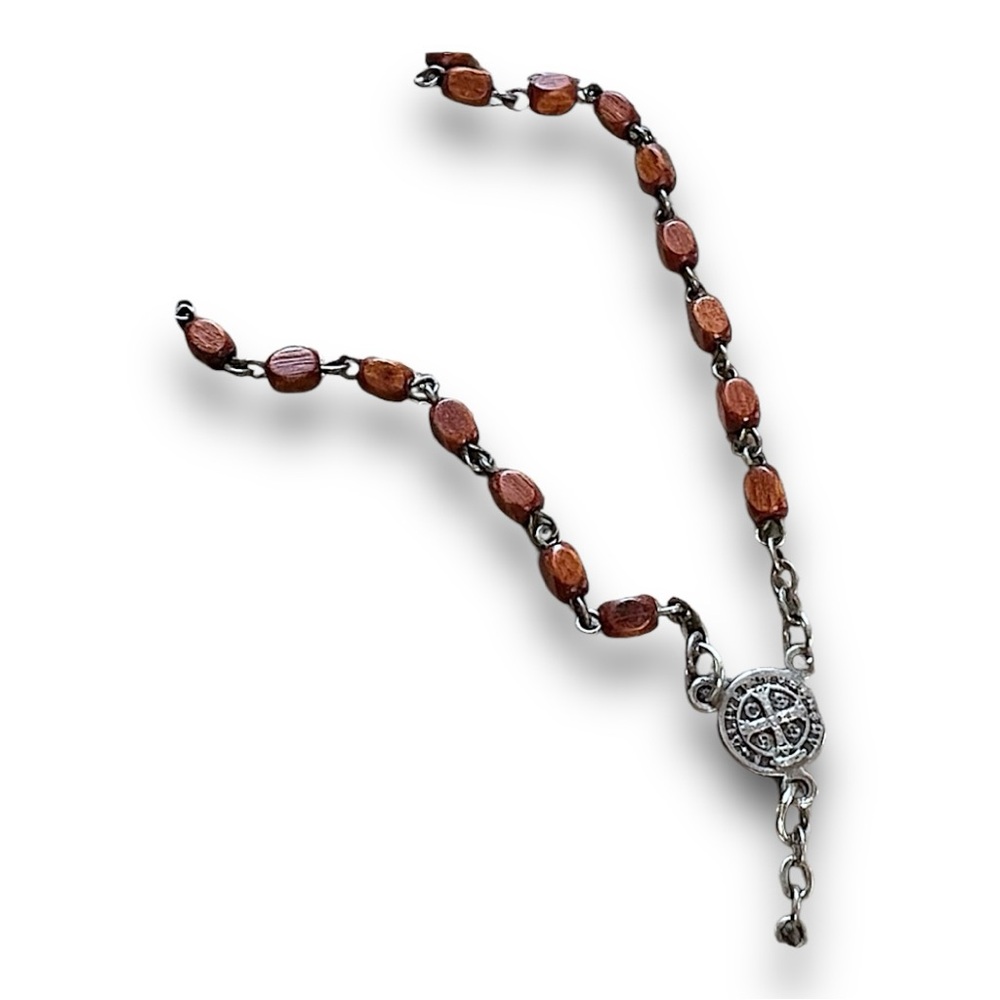 SKULL NECKLACE Beaded and Silver-tone 17”